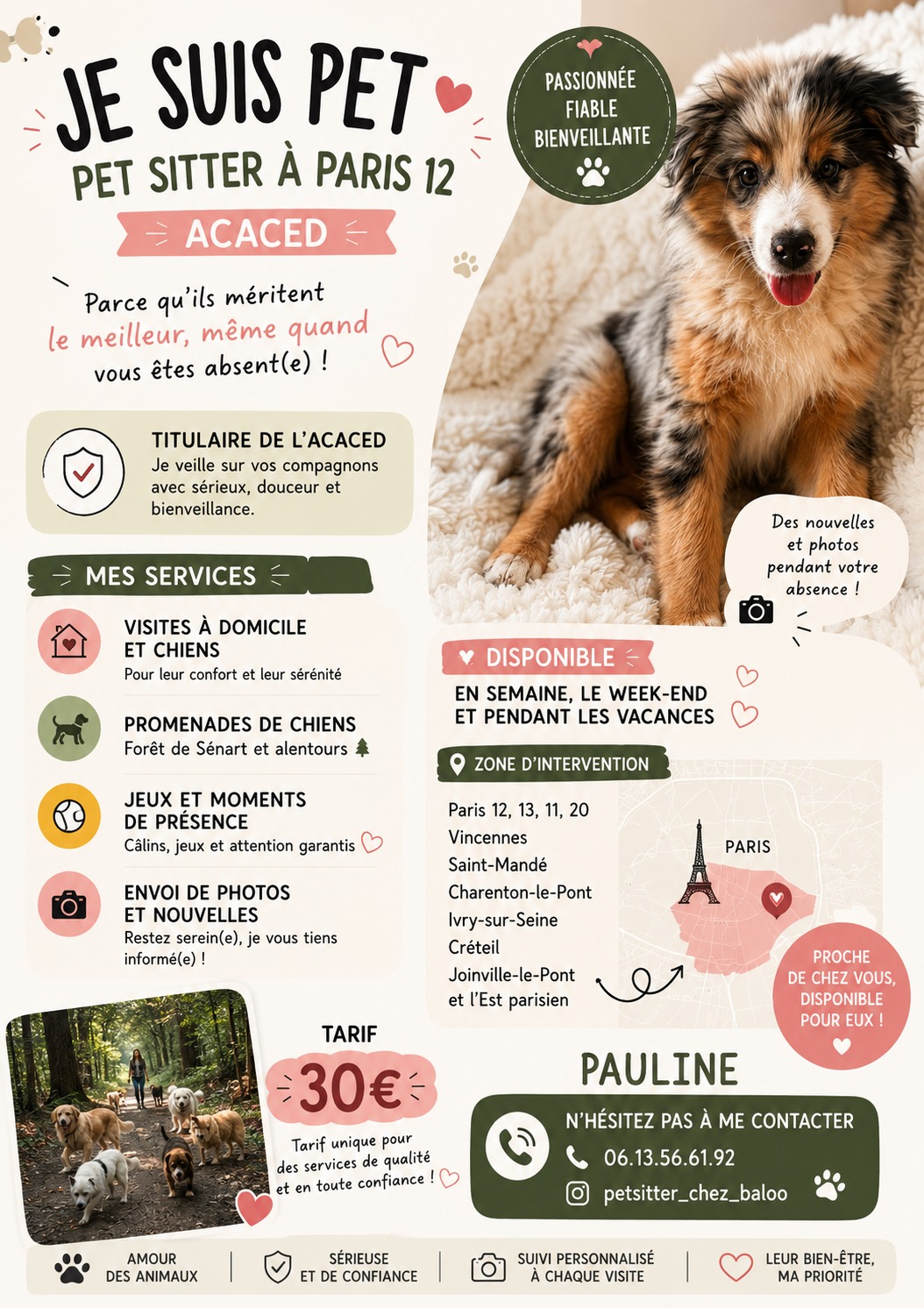 Fiche Chez Baloo avec chien, services et coordonnées